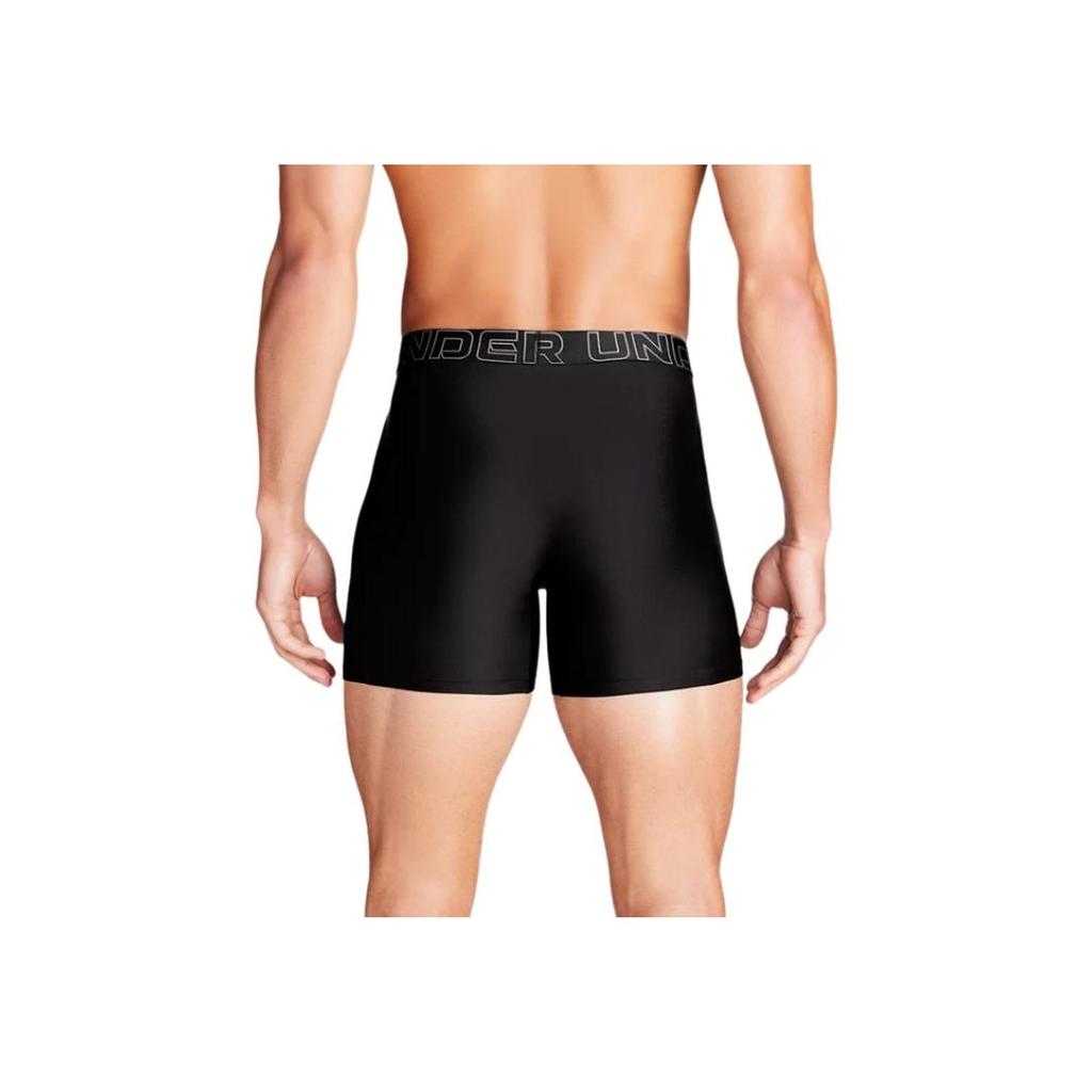 Under Armour Performance 6" Comfortable Soft Breathable Boxer Briefs 3-Pack Men underwear Black 1383878-001