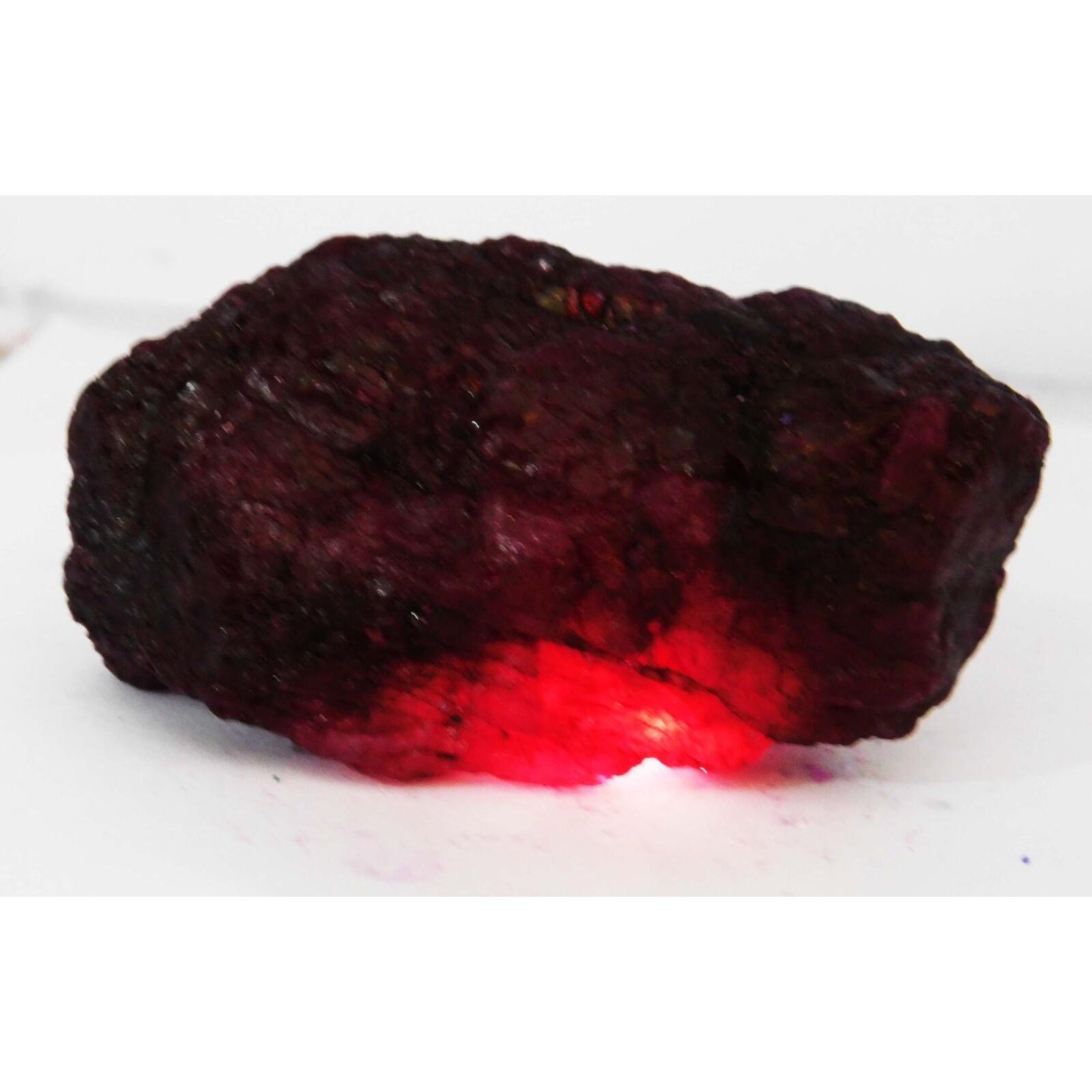 

Natural Red RUBY Huge Rough 777 Ct Earth Mined CERTIFIED Loose Gemstone 1AZ-29 71 mm червоний
