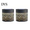 Year-round Outdoor Lighting Decorative Solar Lights Metal Hollow Pattern Step Wall Weather-Resistant Landscape Lamp Waterproof Fence for Garden