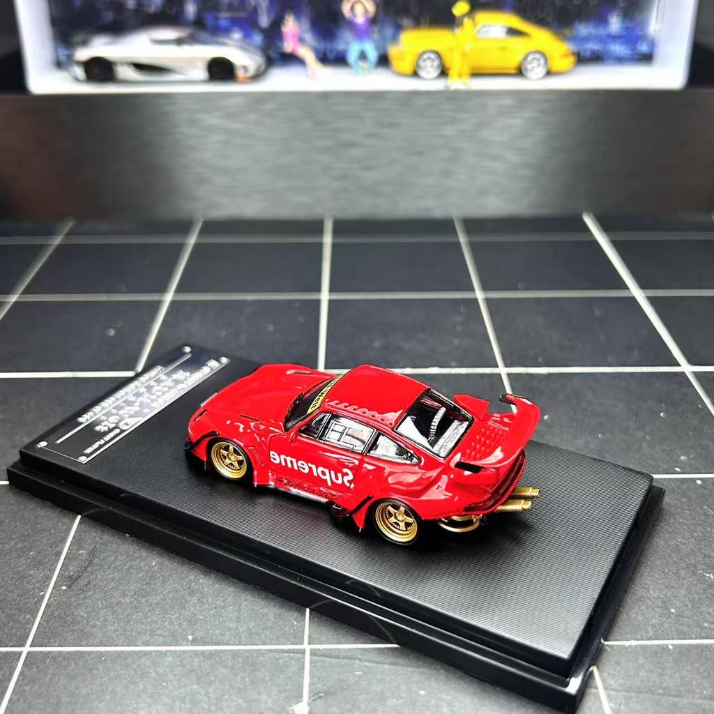Diecast SW 1:64 Scale Porsche RWB 993 911 Alloy Car Model Collectible Toy Gift Souvenir Display Ornament