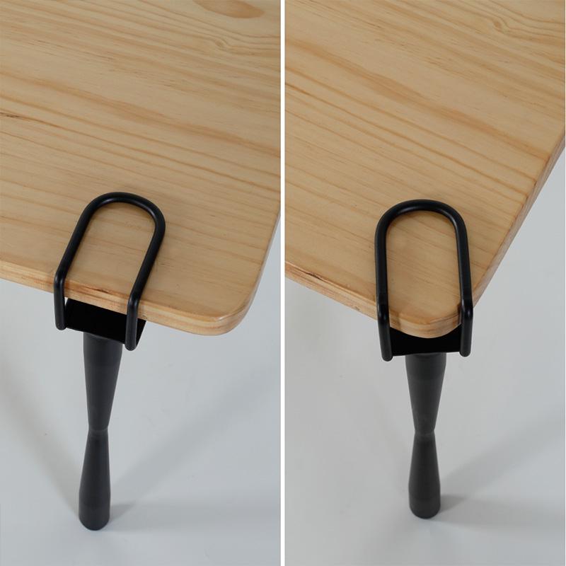 

A18 Punch-Free Table Leg Bracket: Detachable Coffee Table Tripod Support Frame for DIY Desks and Computer Tables 45 Black 1pc