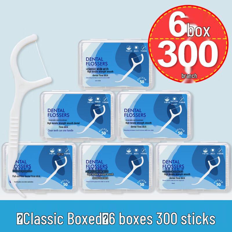JINGRUIXIANG Ultra-fine Dental Floss Picks with Toothpick