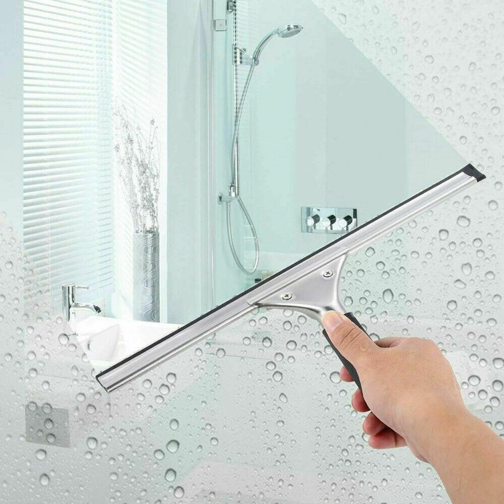 Professional Household Applicator Window Squeegee Rubber Wiper Glass Cleaner Cleaning Brush