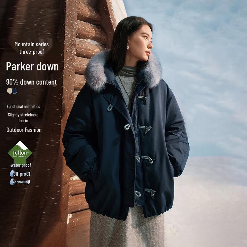 

Inman Women s Detachable Fur Collar Hooded Down Parka S