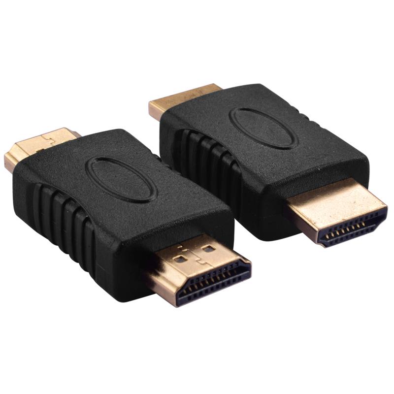 

Converter ForHDTV Laptop Projector HDMI-compatible to HDMI-compatible MaletoMale Gold-plated Coupler Connectors EXtender Adapter