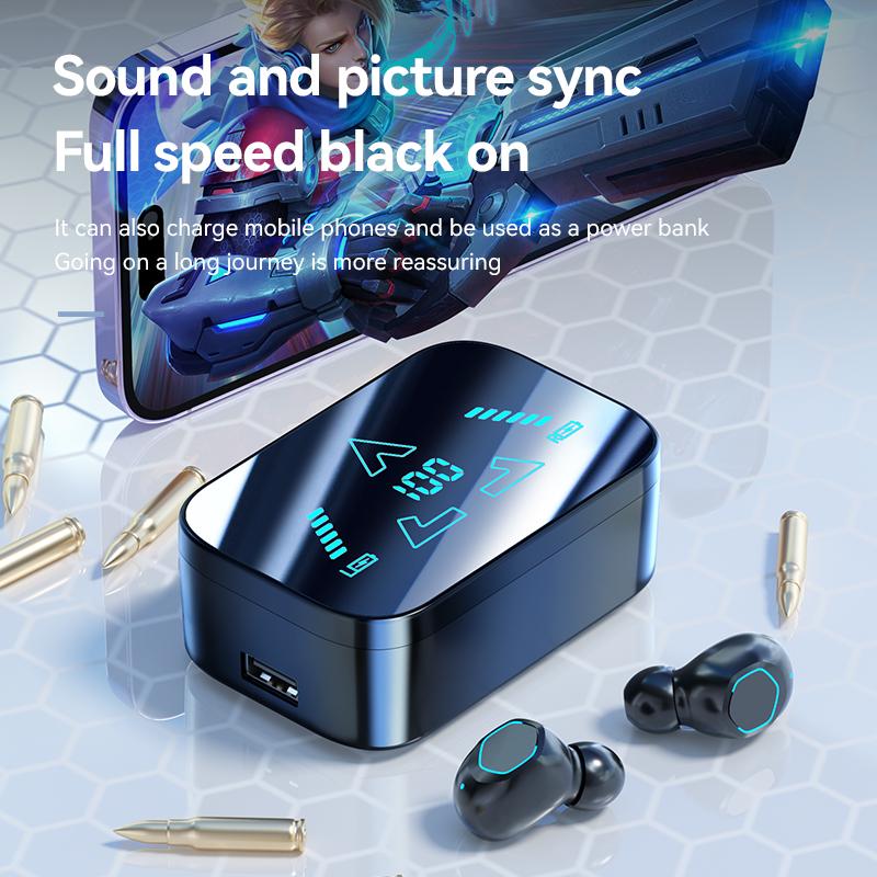 Bezdrátová Bluetooth sluchátka s potlačením hluku LED HiFi stereo zvuk Běžecká sluchátka s redukcí hluku Sportovní vodotěsná sluchátka