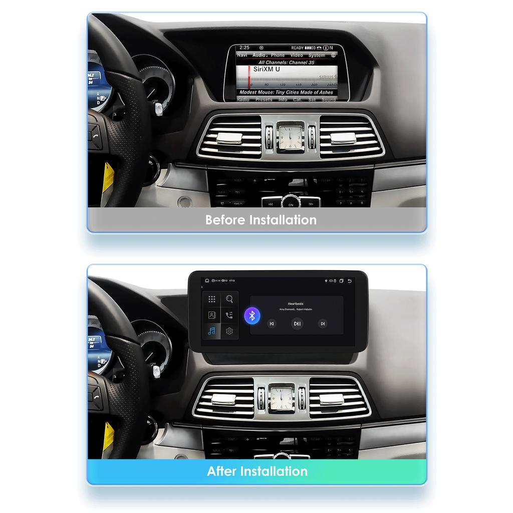 OSSURET Android 13 Auto Car Intelligent Systems Radio For Mercedes Benz E-Class C207 W207 A207 NTG 4.0 4.5 5.0 2-Door Autoradio Head Unit Bluetooth