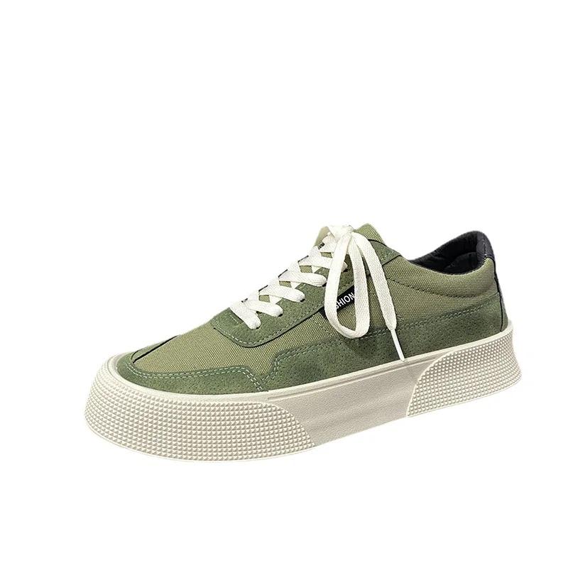 Fashion Spring Autumn Men Fashion Sneakers Casual Canvas Skateboard Shoes 2025 New Designer Brand Trend Shoes