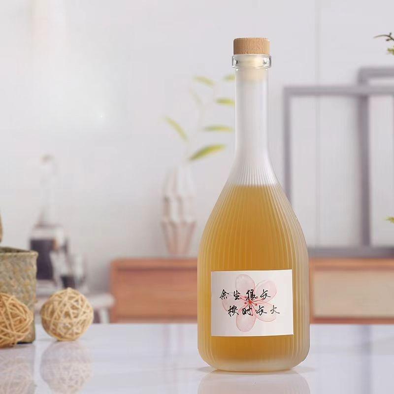 Mini Liquor Bottles 100/250ml Glass Spirit Bottles Alcohol Shot Bottles Juice Bottle Glass Empty Bottle Bottle With Sealing Cork