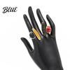 Resin Smudged Texture Ring Retro Style Finger Ring Adjustable Open