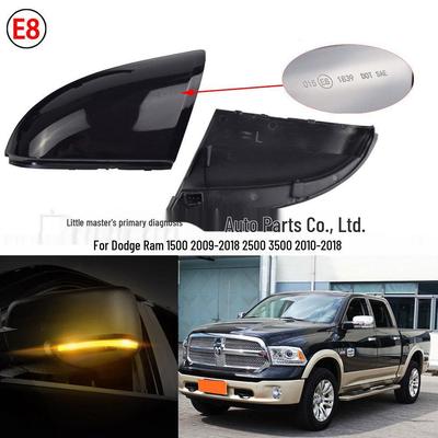 LED Sequential Turn Signal with Puddle Lights for Dodge Ram 1500/2500/3500 Rearview Mirror
