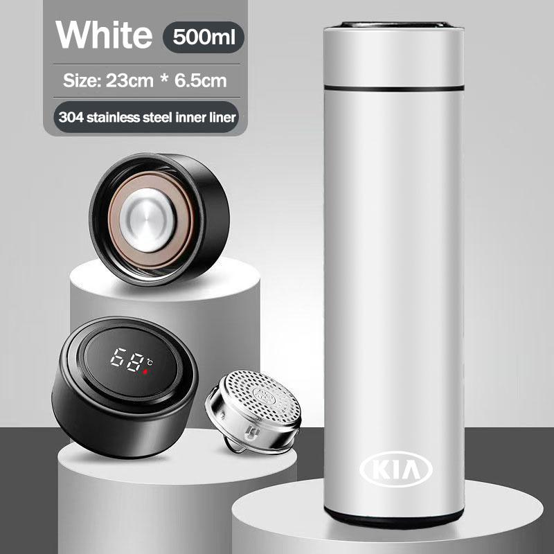 Car Logo Thermos Leakproof Cup Portable Bottle Auto Accessories For Kia Sportage Ceed Picanto Rio Niro Morning K7 K5 K8 XCeed K9