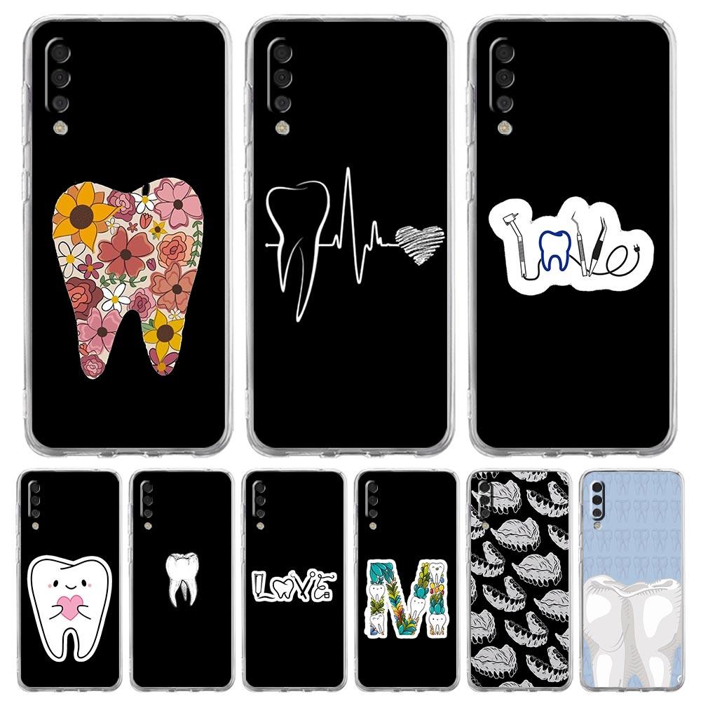 Dentist Dental Dent Tooth Cute Case For Samsung A54 A52 A50 A70 A40 A20S A20E A12 A14 A16 A22 A24 A42 A34 A32 5G A04s A06 Cover
