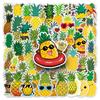 50 Pineapple Fruit Stickers for Scooter, Luggage, Laptop, Car, Motorcycle, and Stationery Decoration