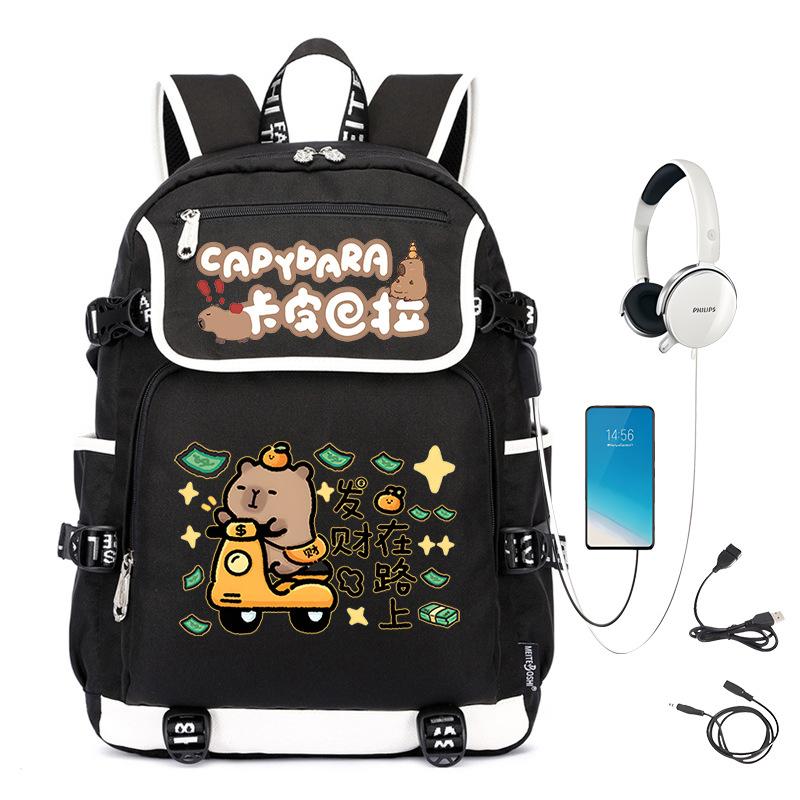 Creative Trend Printing Casual Children'S Schoolbag Large-Capacity Primary And Secondary School Student Backpack
