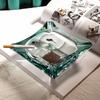 Large Crystal Glass Ashtray: Light Luxury Creative Decor for Home, Office, or Living Room