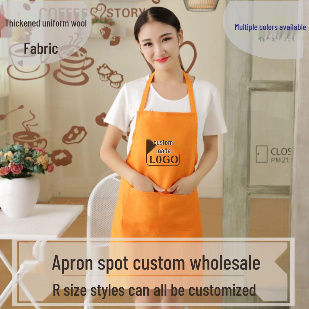 Șorț de bucătărie impermeabil stil coreean personalizat - Imprimare logo personalizată