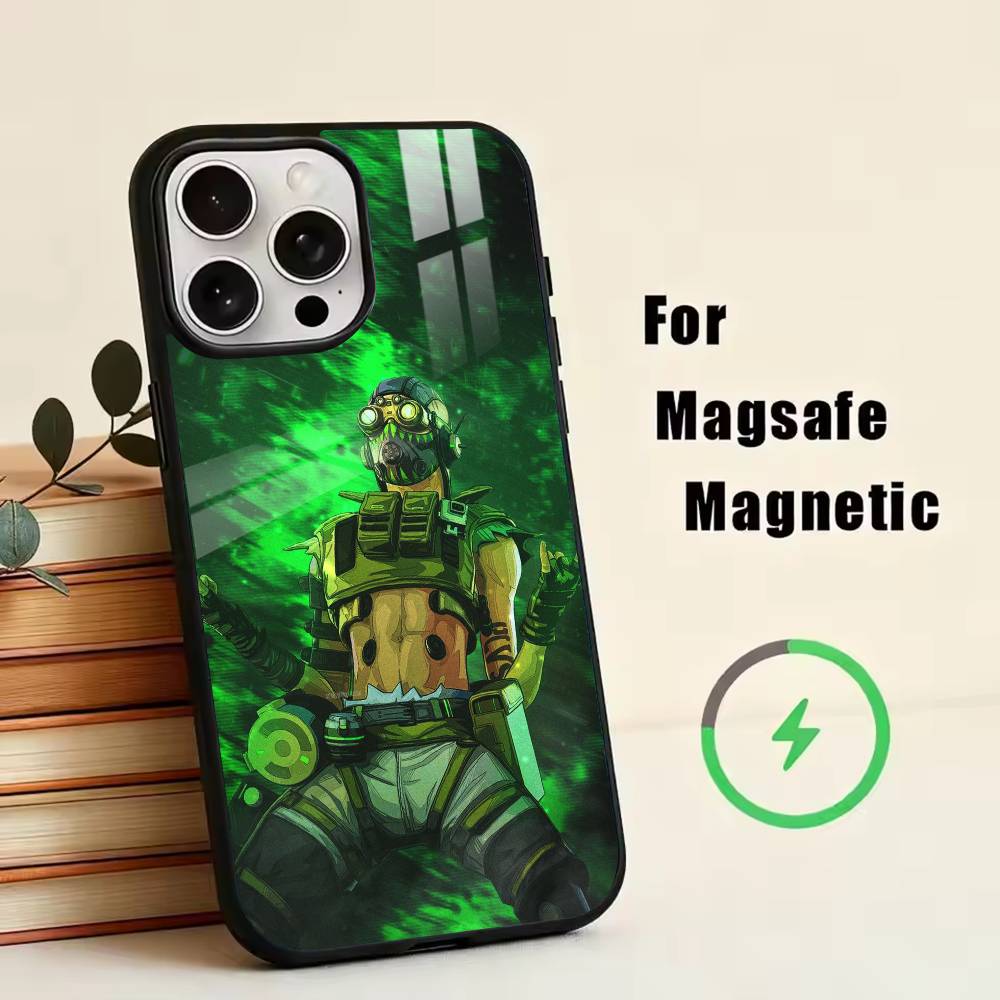 Apex Legends  Phone Case For iPhone17,16,15,14,13,12,11 Plus,Pro Magnetic with Magsafe Wireless Charging