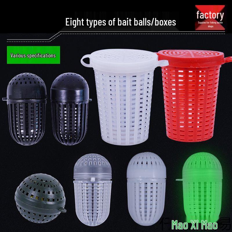 White Luminous Eel and Shrimp Bait Cup with Hook for Fishing