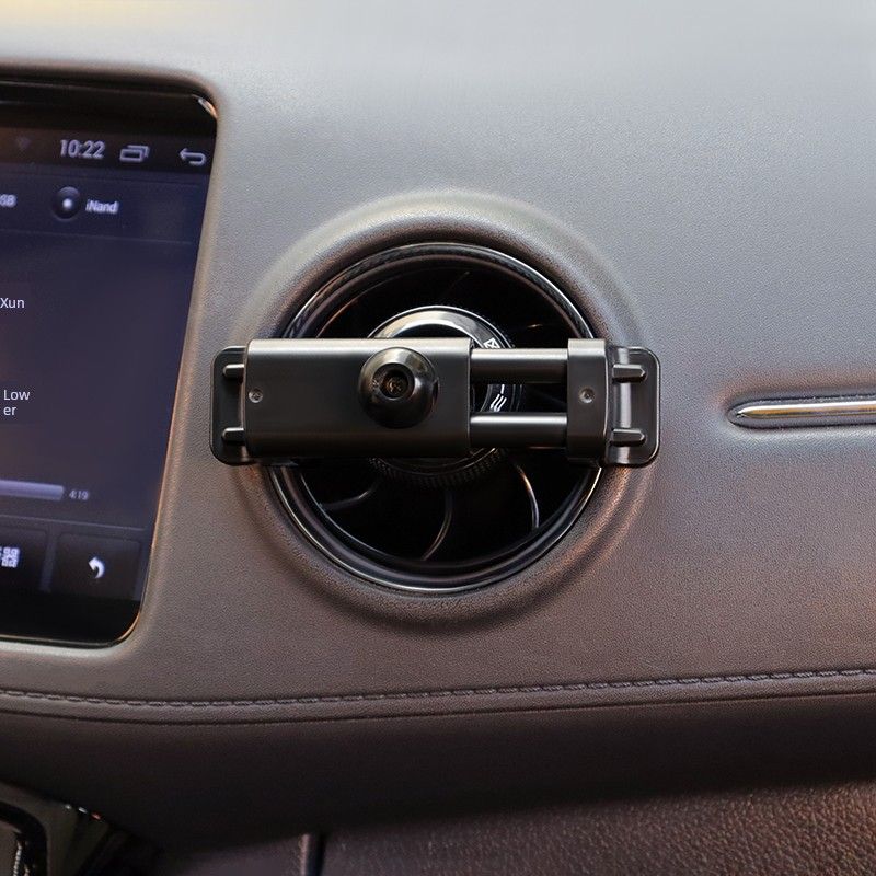 Car Phone Holder Car Navigation Special Cute Car Fixed Round Horizontal and Vertical Air Outlet Universal Mobile Phone Holder
