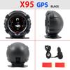 X95 Head Up Display GPS HUD Slope Meter Car Accessories HUD Auto Electronic Speedometer MPH KMH Speed Pitch Tilt Angle Altitude