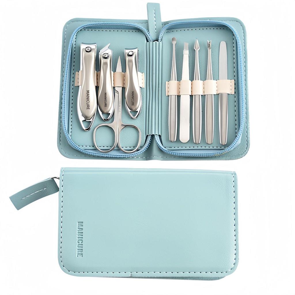Premium German Nail Clipper Kit: Stainless Steel, Anti-Splash, with Ear Pick - Perfect for Home and Travel