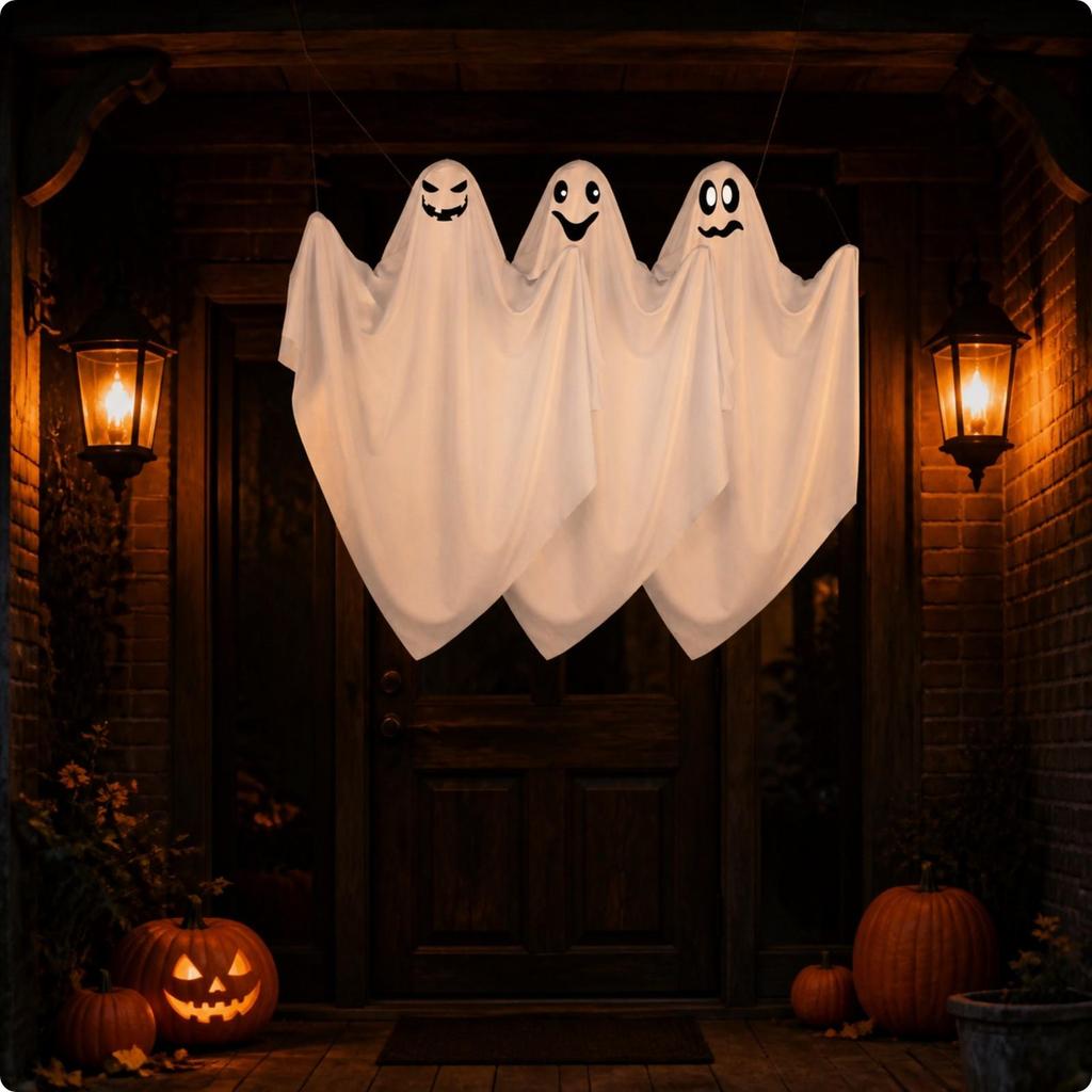 3 Pieces Hanging Ghost Decoration Eerie Decorations Floating for Window