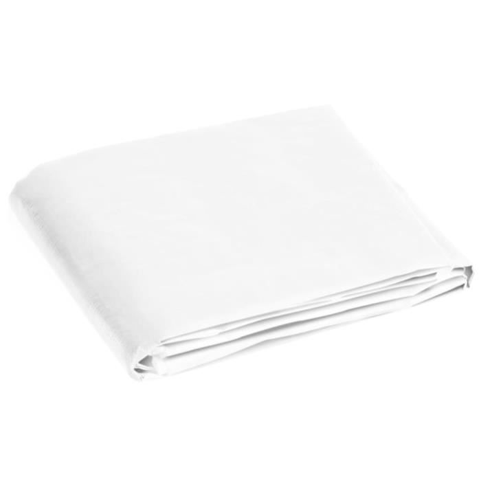 VidaXL Tarp 180 G-m² 6x8 M White HDPE 151587