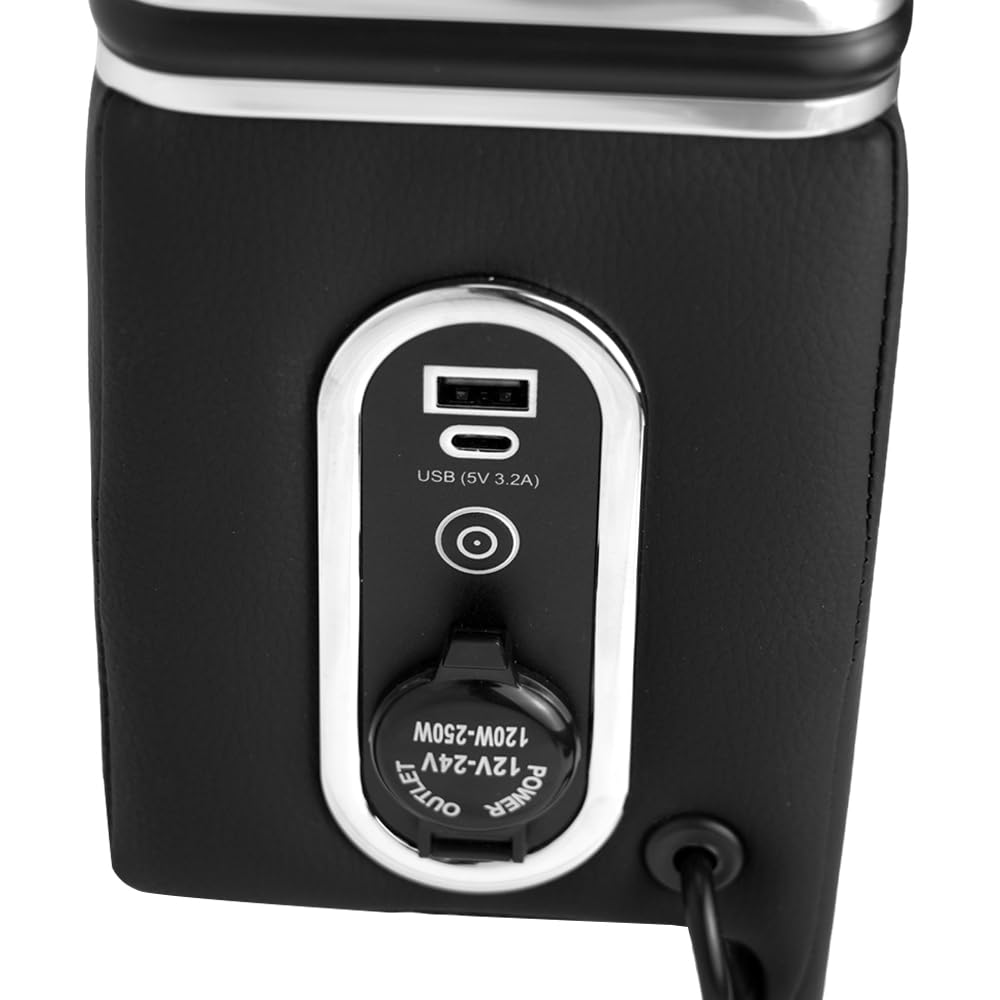 Sporacingrts Daihatsu Tanto LA600S/LA610S Console Box, USB Compatible, LED Included, Armrest, Car Storage, Custom Parts, Accessories