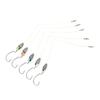 Fish Hooks Fishing Lures Jig Nylon Line with 3D Eye Ball Stainless Steel for Freshwater Saltwater Bass Trout Crappie