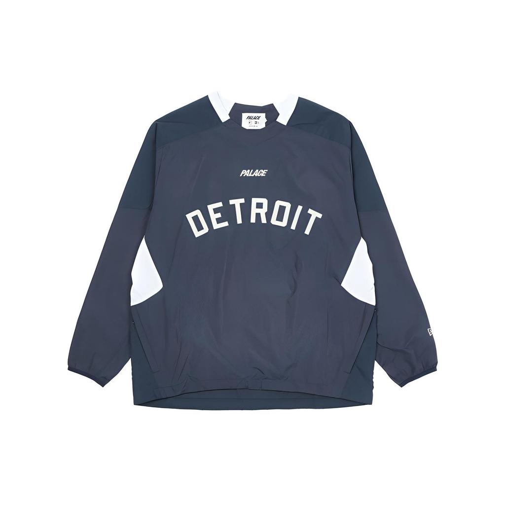 Palace New Era Palace X New Era Collaborative Detroit Tigers Drill Long Sleeve Crew Neck T-Shirt Men Tops Navy P21DNSS005