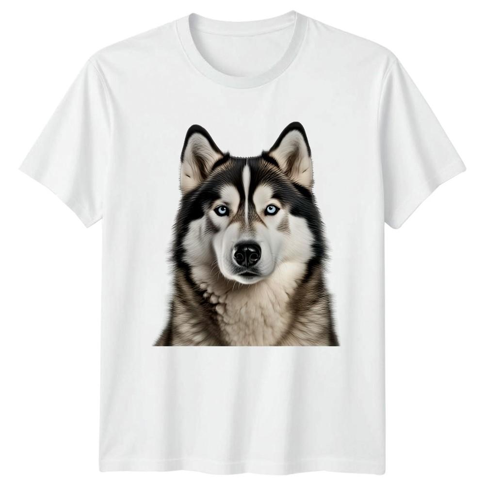Husky Portrait TShirt Siberian Husky Dog Birthday Gift For Him And Her S