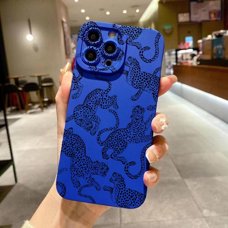 Pink Leopard Print Pattern Phone Case For iPhone 17 16 15 Pro Max 14 13 12 11 XS XR 7 8 Plus 16E Shockproof Soft Silicone Cover