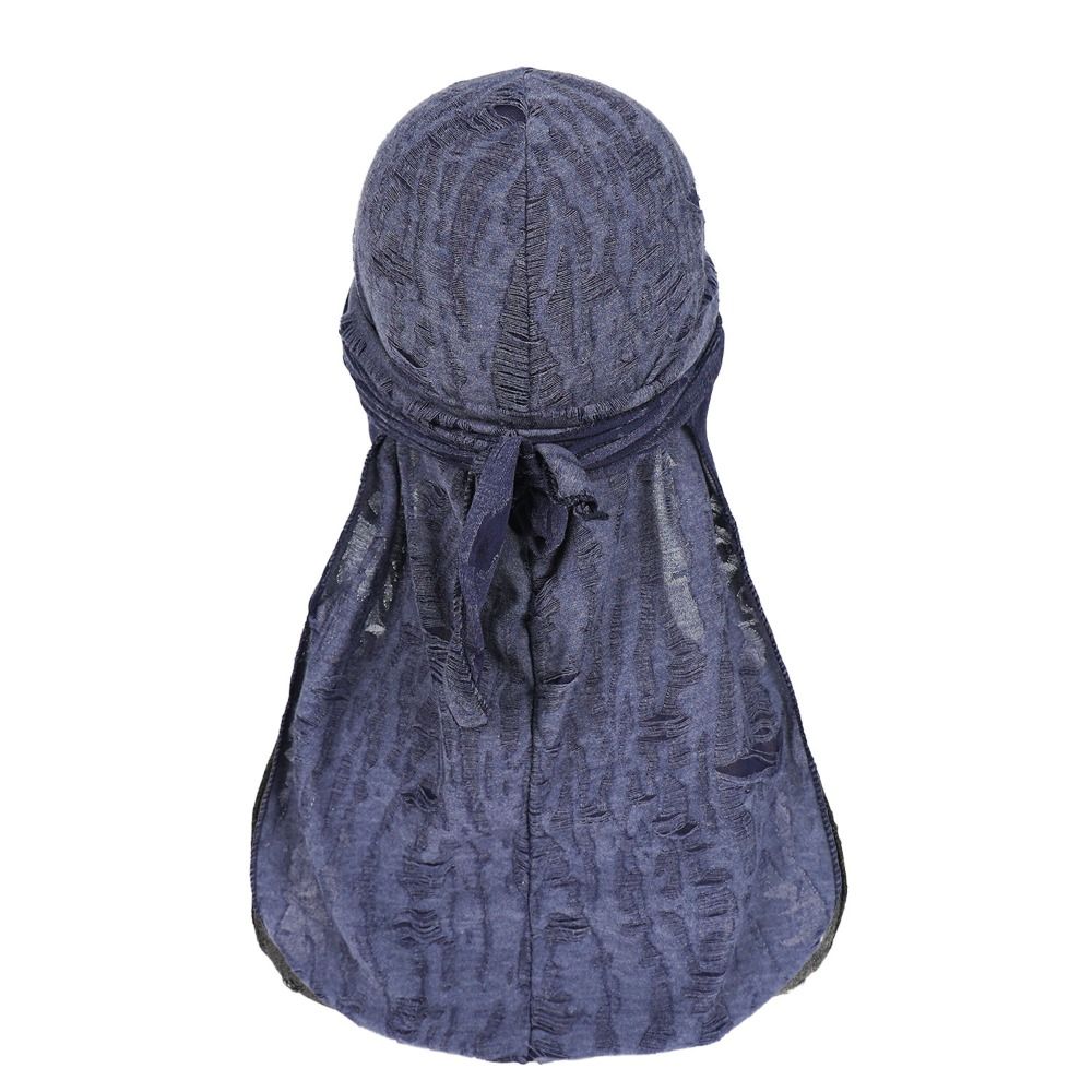 Bandana Headscarf Headband Trou Bandana Cap Hip Hop en Coton Mode Longue Queue Casquette Pirate Unisexe