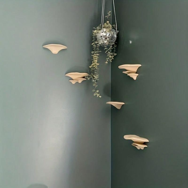 Mushroom Wall Hanging Rack, Cute Mushroom Decor Storage Rack, Fantasy Mushroom Shelf, Room Wall Decor, Home Decoration Display Rack