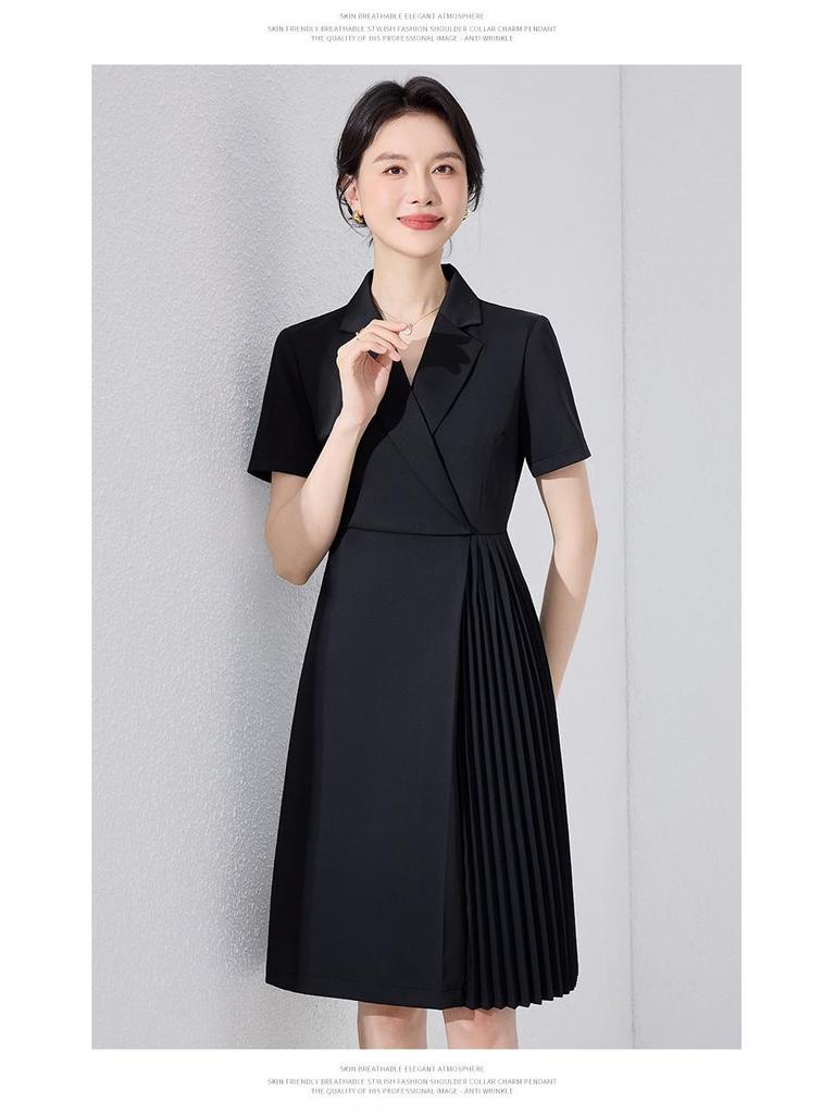 Premium Summer Slimming Waist-Cinching Formal Dress for Professional Hosts