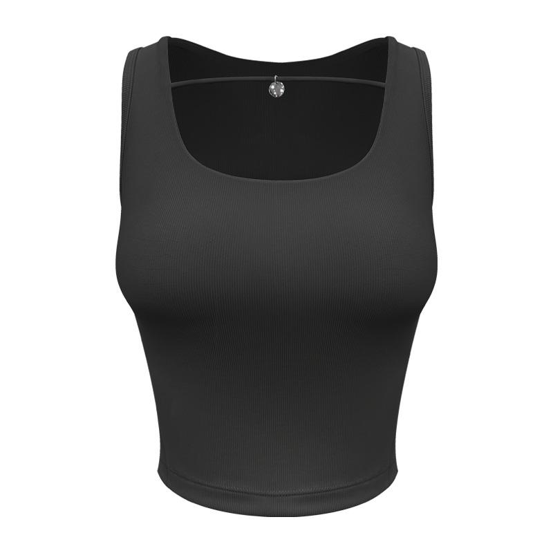 

Женский летний ударопрочный топ для йоги со встроенной грудной вставкой для высокоинтенсивного фитнеса на открытом воздухе. Small