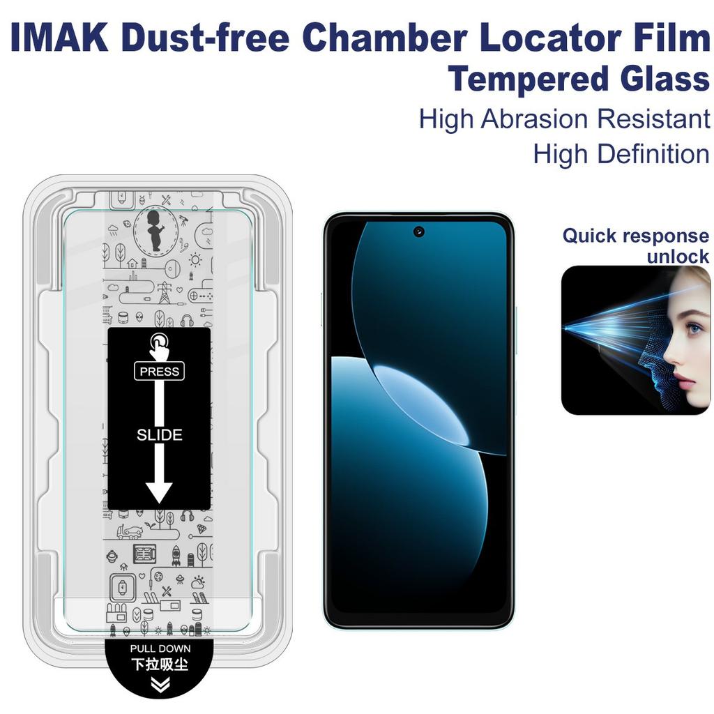 IMAK H Series For Huawei Enjoy 80 Tempered Glass Screen Protector Dust-free Installation Film