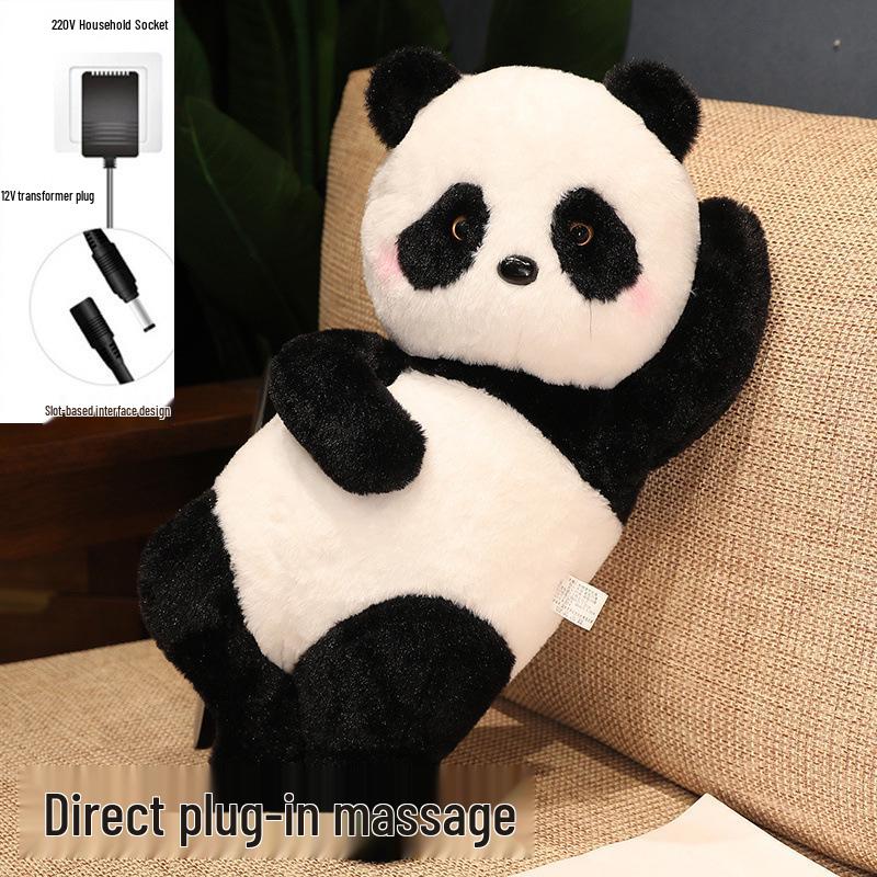 

Panda Plush Massage Pillow: Super Soft Neck Support Cushion & Sleep Companion Gift for Girls 55 cm