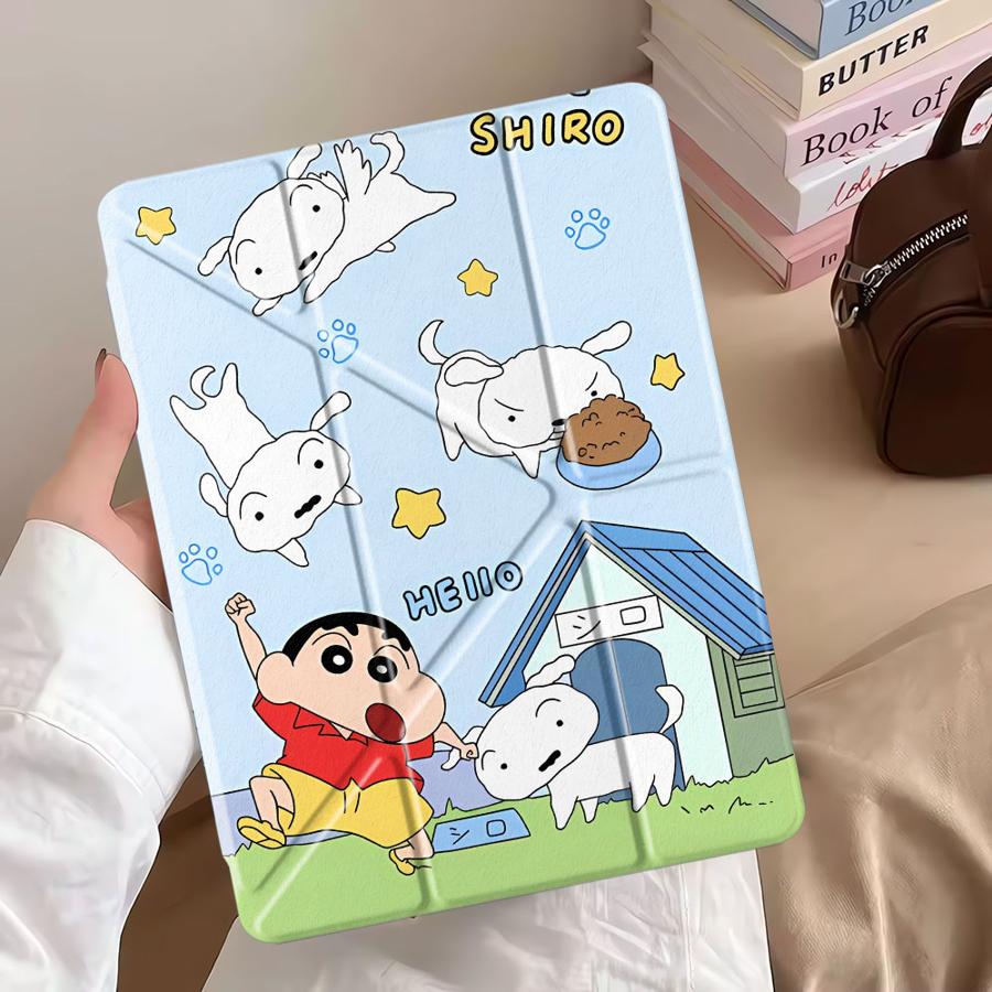 Tablet Case For iPad Air 4 5 M3 M2 1 2 M4 11inch Pro 2025 Pro 11th 10th 9th 8th 7th 12.9inch Mini 6 7 Holder Cover Cute Cra-yons
