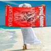 Personalized customized proof beach towel with AFC Ajax logo pattern - soft, absorbent,quick-drying,perfect