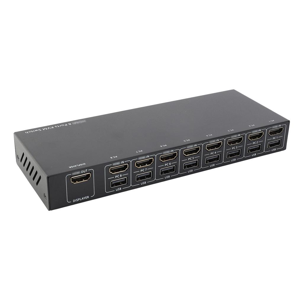 8 in 1 Out HD Multimedia Interface Sharing Display Keyboard Mouse Printer Among 8 Hosts HD Multimedia Interface