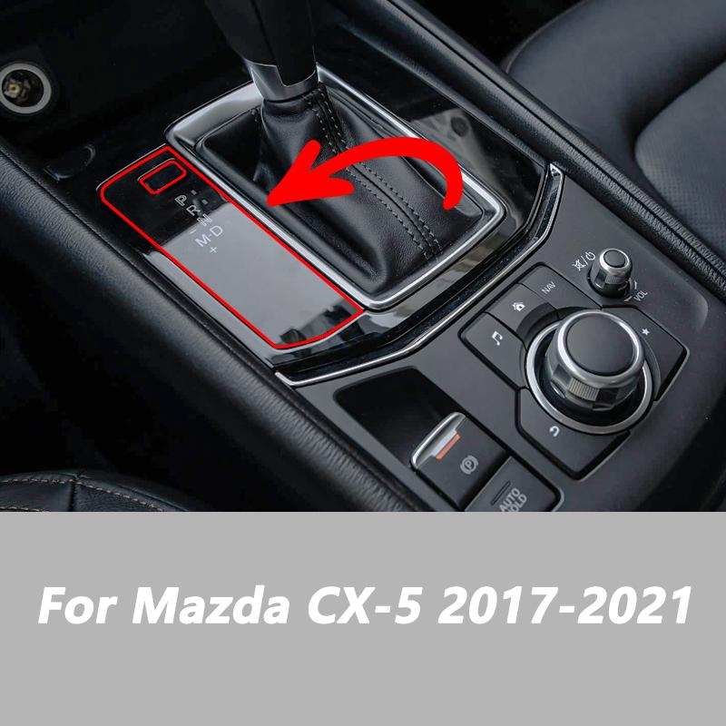 For Mazda CX-5 2017 2018 Gear Panel Transparent TPU Protective Film Anti Scratch Repair Film