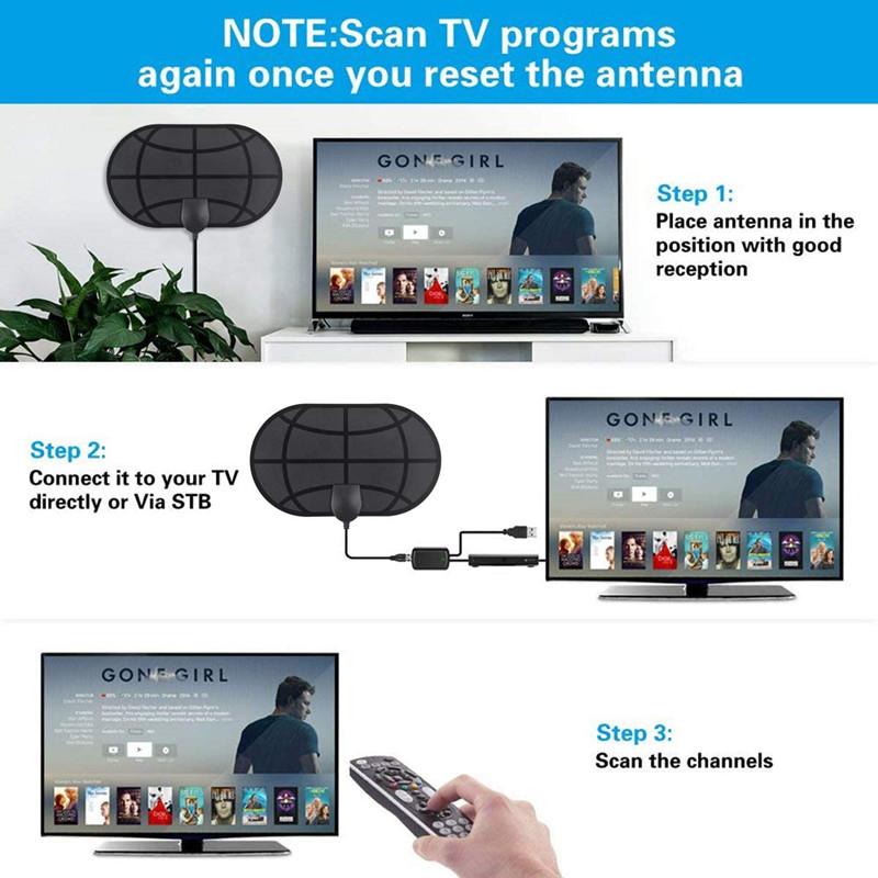 2026 New HDTV Antenna Mini HD Digital TV Antenna DVB-T2 Antenna