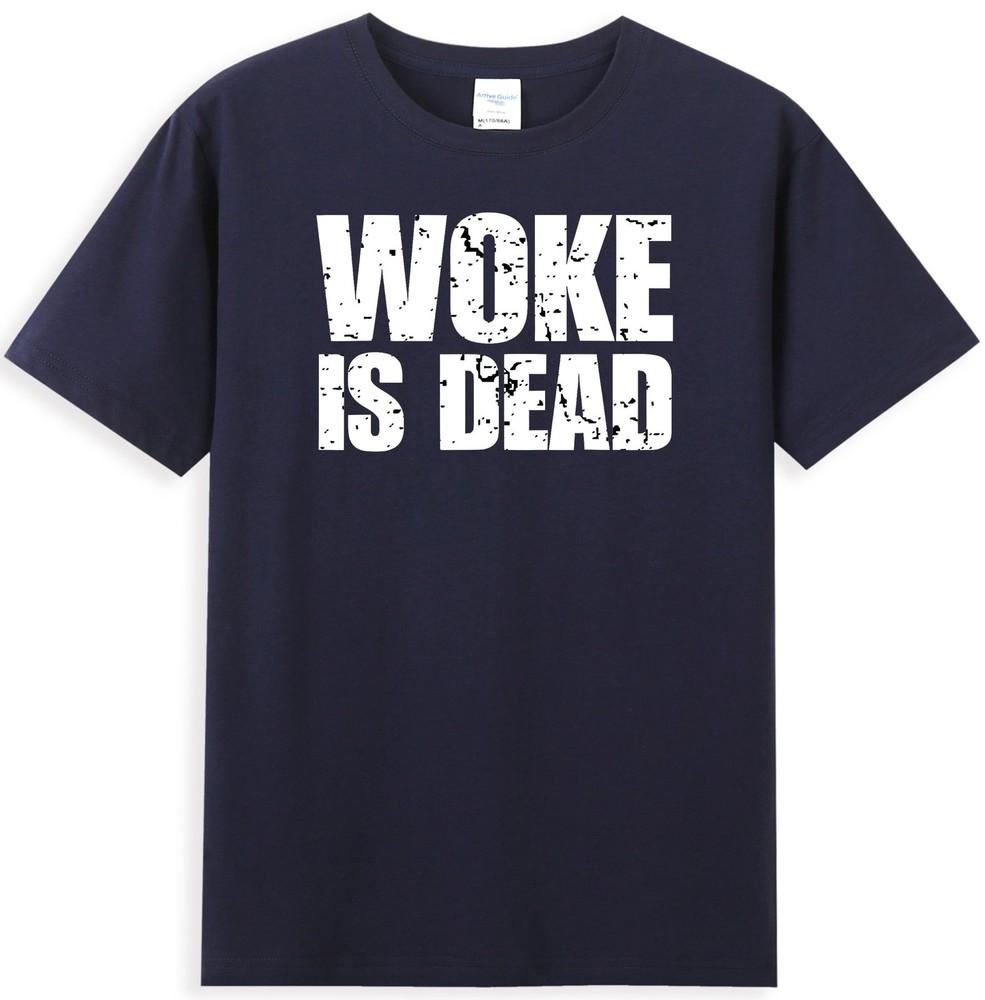 Woke Is Dead Funny Sarcastic Slogan Quote Joke Vintage Unisexs TShirt S