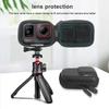 FiTSTILL PU Černý Mini Přenosný Ochranný Tvrdý Skořepinový Cestovní Úložný Tvrdý Kufr Kompatibilní s Insta360 Ace Pro Horolezecká Spona Insta 360 Akční Kamera