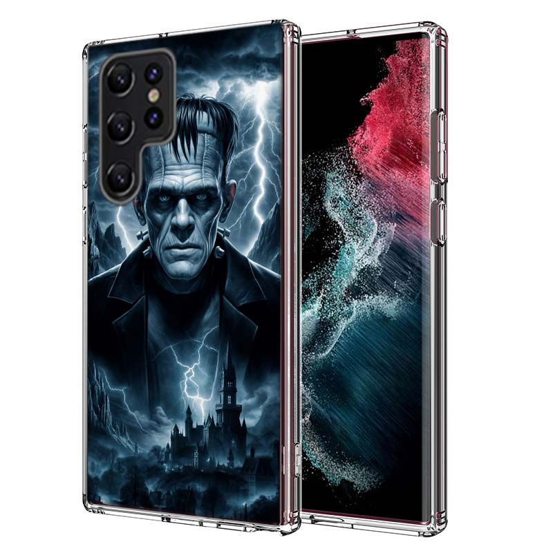 Horror F-Frankenstein Capa Phone Case For Samsung S26 Ultra S25 Edge Galaxy S23 S21 S20 S24 FE S22 S10 Plus Cover Clear TPU Shel