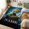 Personalized Name Superhero Power Living Room Non-Slip Area Rug Soft Carpet for Bedroom Playroom Sofa Office Home Decor Doormat