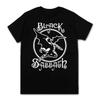 Black Metal Band T-shirt Men's and Women's Fashion Casual Pattern Pure Cotton Clothing Plus-size Top for Men and Women
