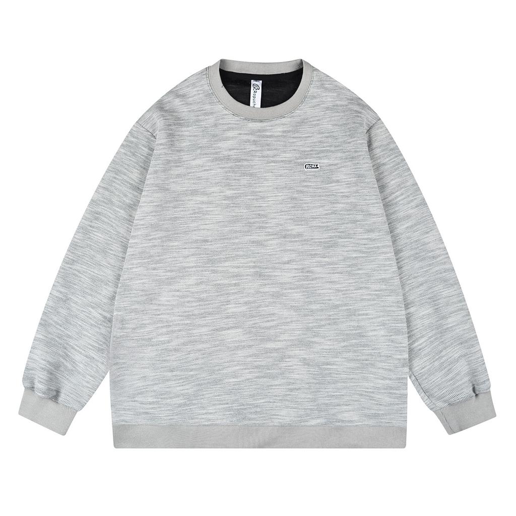 RUIIENRS X ROPUCHA 2024 Autumn New Floral Print Long Sleeve Crew Neck Pullover Sweatshirt FW198